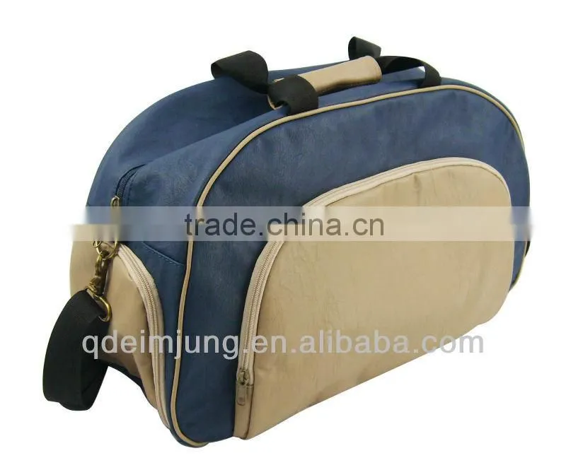 promotional durable pu travel bags men trolley bag