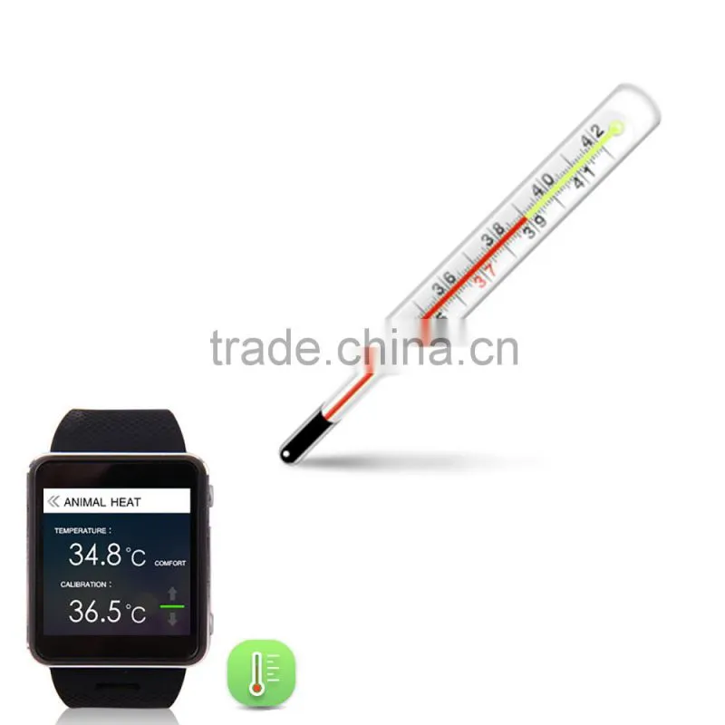 High quality Europe CE ROHS Smart watch with Heart rate monitor and temperature test