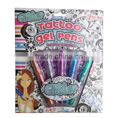 Scented Beautiful Big Save Christmas DIY Painting Glitter Tattoo Skin Gel Ink Pen