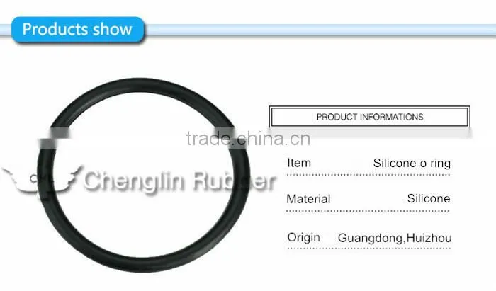 Soft transparent silicone rubber o ring with great elasticity