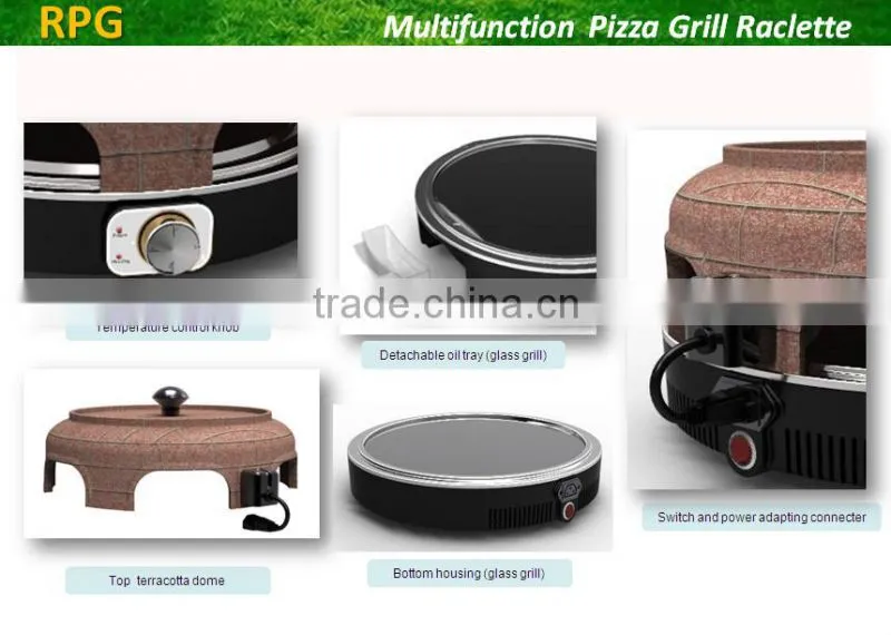 electric multifunction pizza oven bbq grill,raclette
