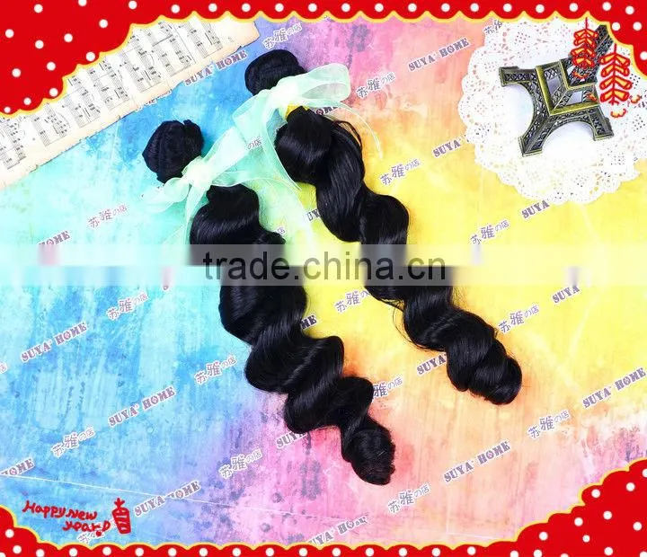 Queen full cuticle 5a grade virgin natural hair loose wave extension cheap brazilian human hair double drawn hair extension