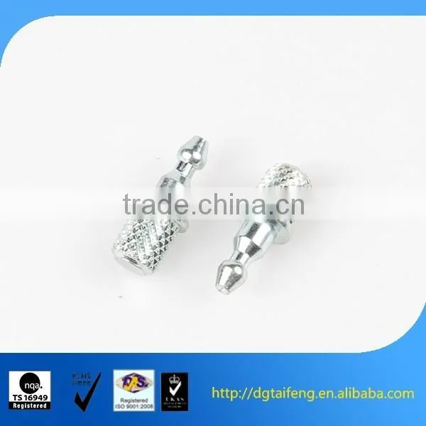 Galvanized steel clamp bolt with knurling