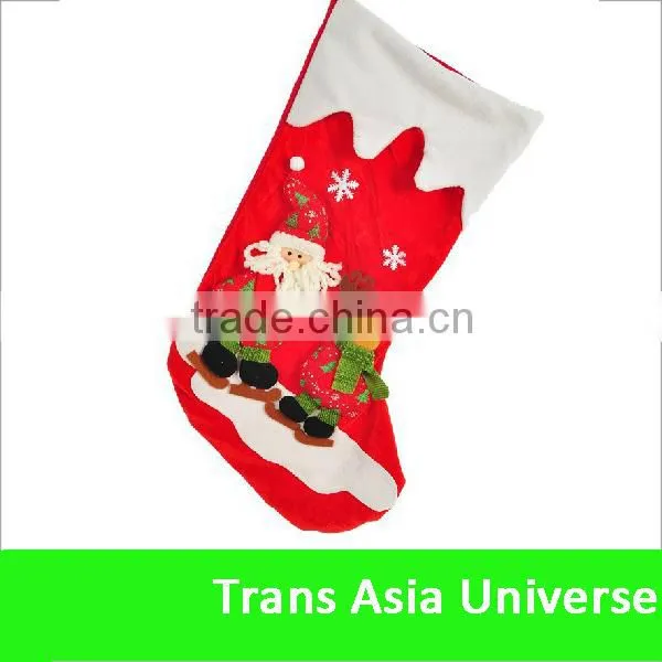 Best selling custom christmas sock decorated snowman