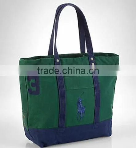 2016 Large Zip Top Colored High Qualty Blank Canvas wholesale Tote Bag