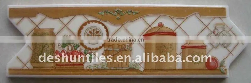 decorative ceramic kitchen tile borders,bathroom wall border tiles