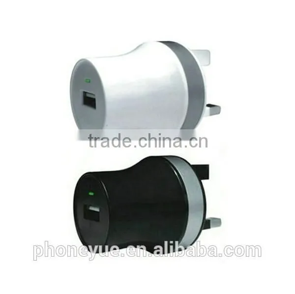 usa/eu/uk 5v1a single port usb wall charger for samsung note3/note4