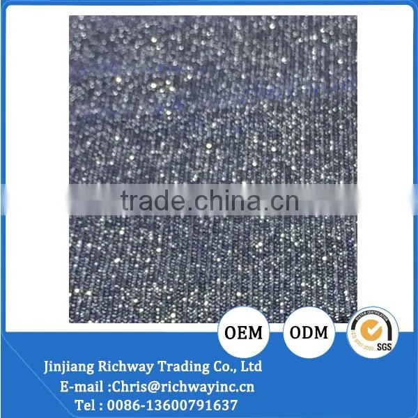 good quality shinny glitter material shoes upper fabric