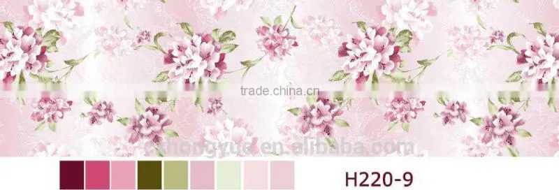 polyester material pongee fabric/dyeing and printed fabric/hot sale designs for sofa