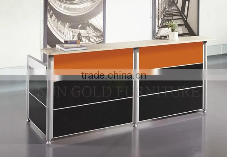 Office front counter design reception desk for retail store (SZ-RTB032)