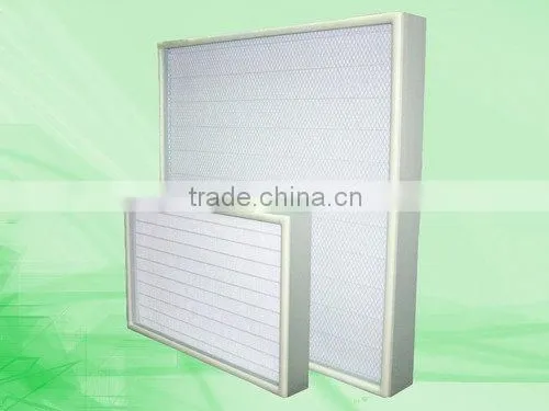 Supply high quanlity FRS-UW mini-pleat ultra low penetration air filter for clean room