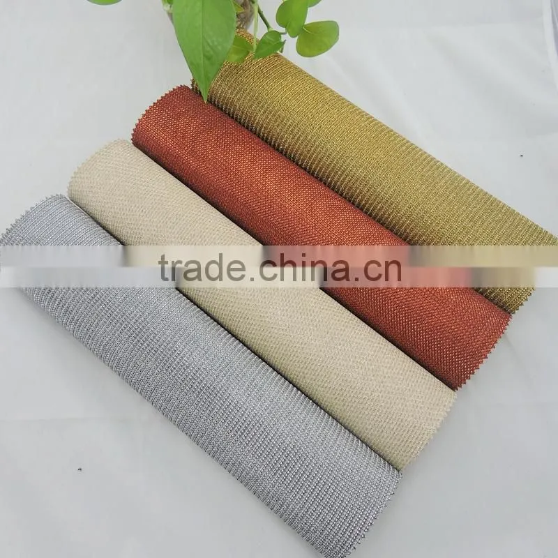 gold mesh fabric with glitter powder
