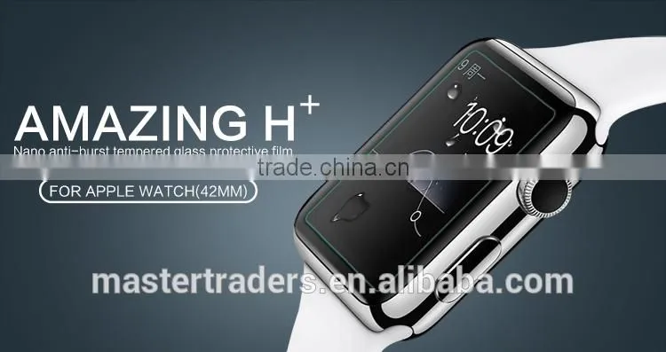 Original NILLKIN 9H Nano Amazing H+ Anti-burst Tempered Glass Screen Protector For 42MM Apple Watch MT-3531