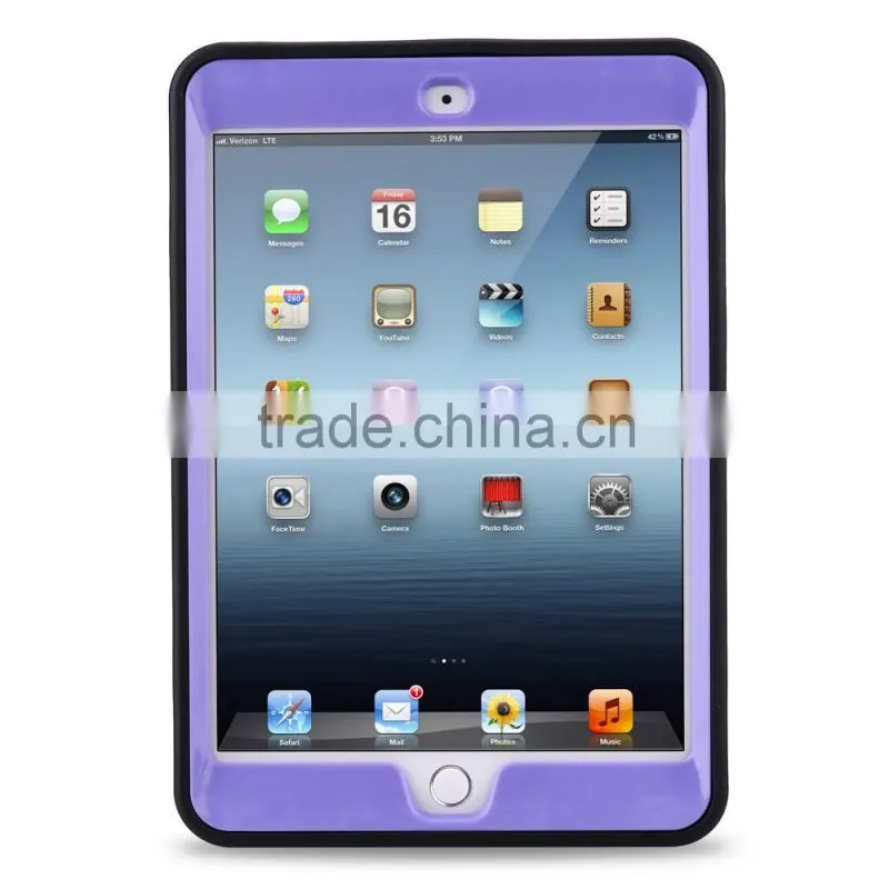 Heavy Duty TPU PC Full Protective Cover For iPad Mini 1/2/3 Armor Hybrid Robot Design Shockproof Case For iPad Mini 123 TB-0266