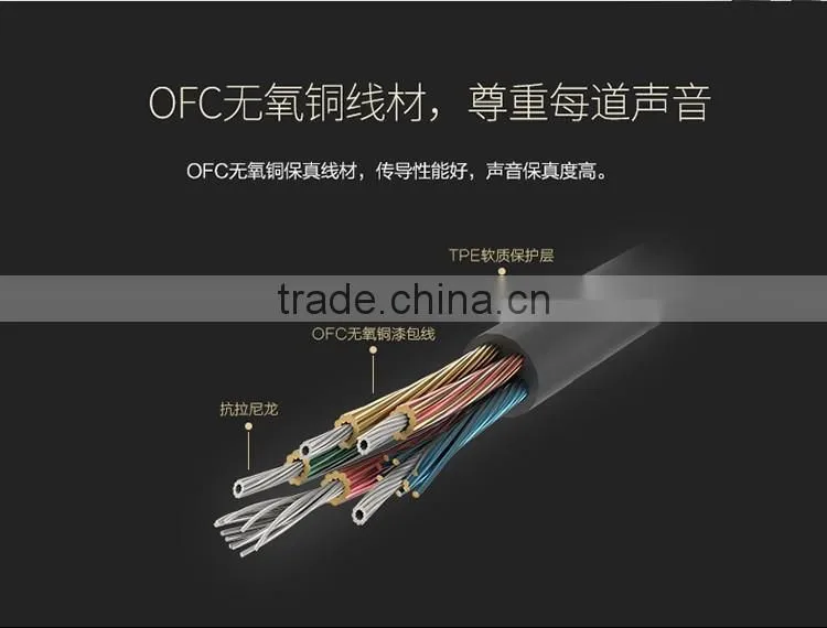 Rock RAU0509 200CM Audio Cable for iPhone 6s Headphone Speaker 3.5MM Universal Metal Aux Stereo Audio Cable