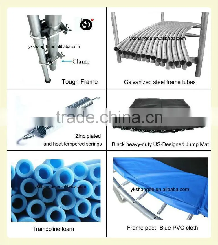 Bodybuilding trampolines gymnastics equipment children games cheap big trampolines from china