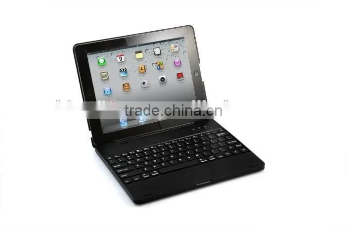 Clamshell wireless Bluetooth keyboard case for iPad234 with 4000mah battery,rechargable folio calmshell Bluetooth keyboard