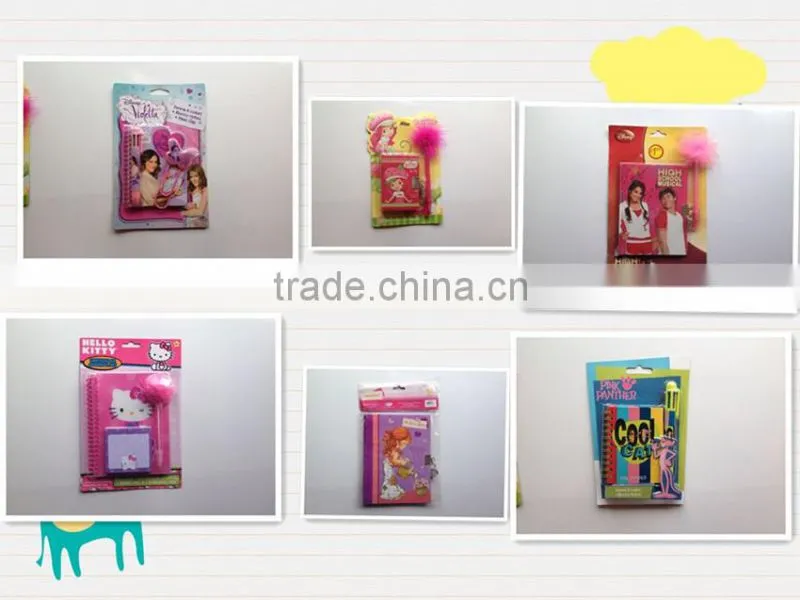 hard cover metal spiral notebook stationery sets