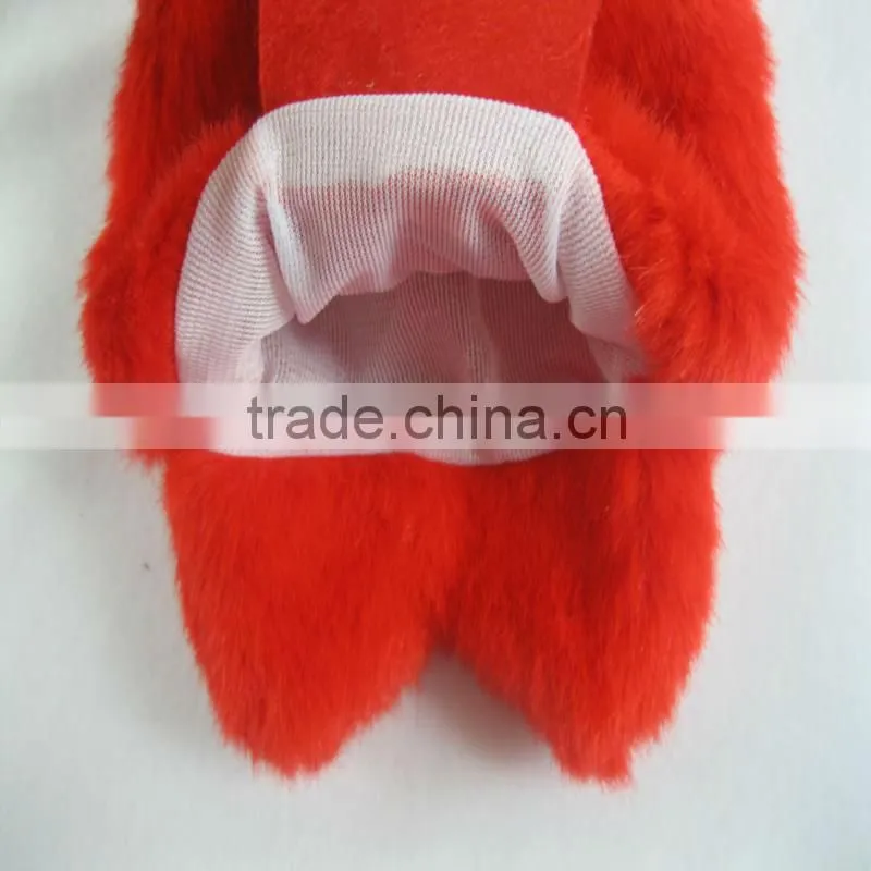 Funny plush frog hand puppet