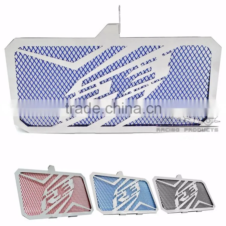 BJ-RG-YA004 Customized Oil Cooler Radiator Guards Cover Grille Motorcycle Stainless Steel Blue Radiator For Yamaha yzf R3 2015 2