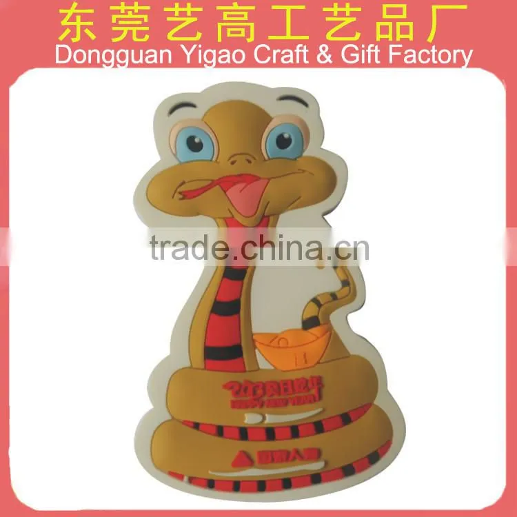 3D embossed PVC souvenir fridge sticker for business gifts