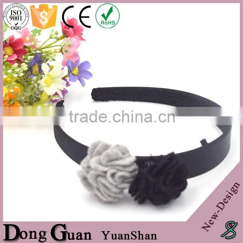 2016 new design baby girl flower hair band metal ring feather party sinamay fascinators