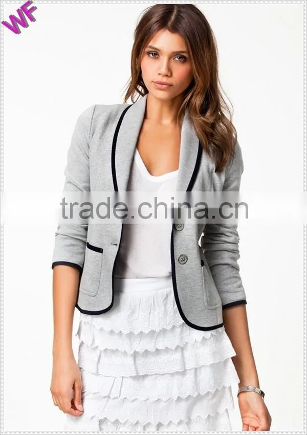 Custom Made High Fashion women blazer with Binding