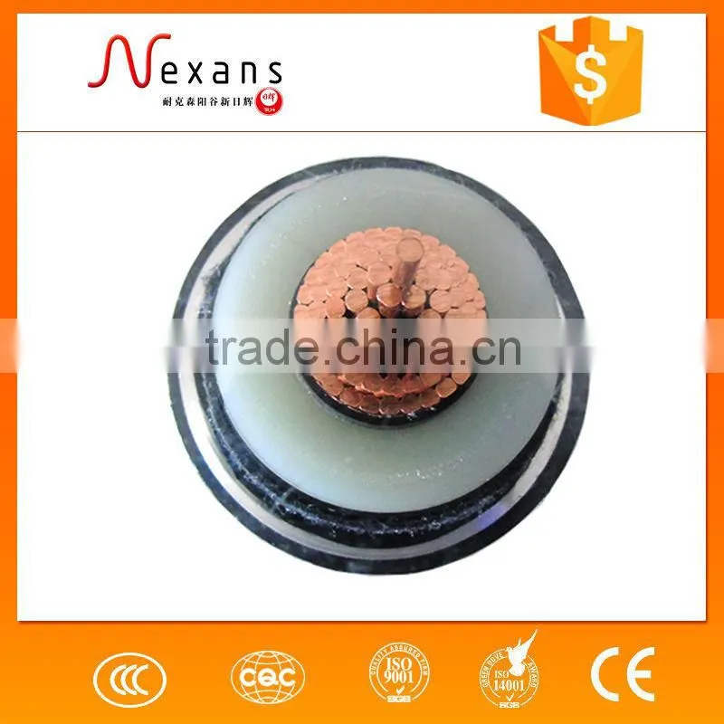 Nexans high quality aluminum wire conductor pvc coated electrical wire and cable
