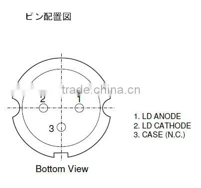 Adjustable Blue Violet 3.8mm 405nm 120mw Laser Diode