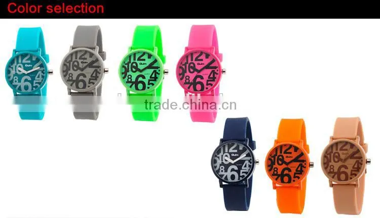 oulm big number watch, multi color watches, cheap custom logo watches
