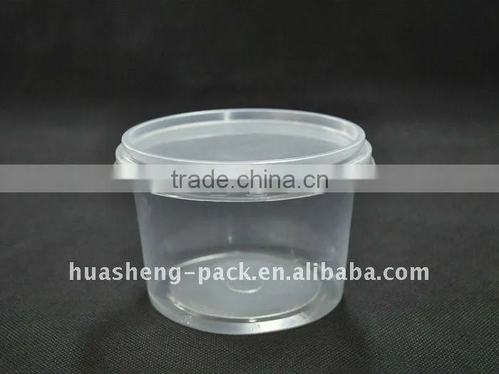 Wholesale customed PP plastic ice cream tub
