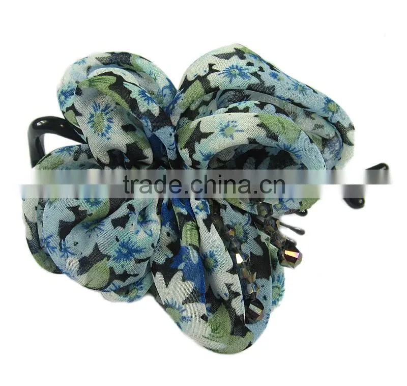 Printing Bowknot U Clip With Acrylic New Fashion Hair Accessories