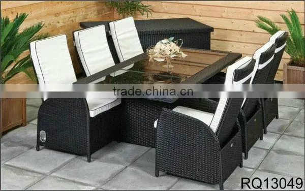 Garde Table And Chair PE Rattan Changed Color Rattan