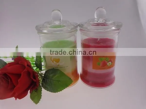2015 hotsell scented Jar glass candle