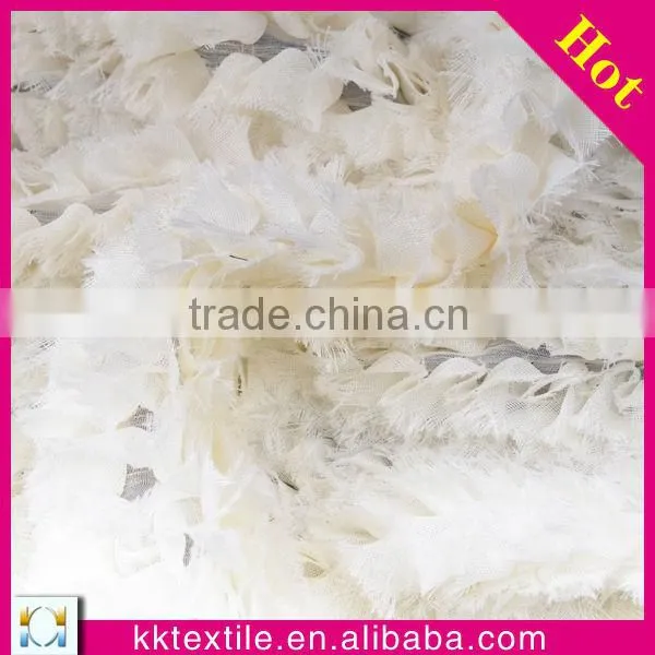 Top quality high quality african swiss lace fabrics 3d rose chiffon fabric