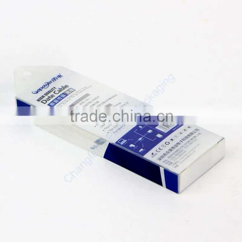 Transparent Plastic Box for USB Cable Packaging