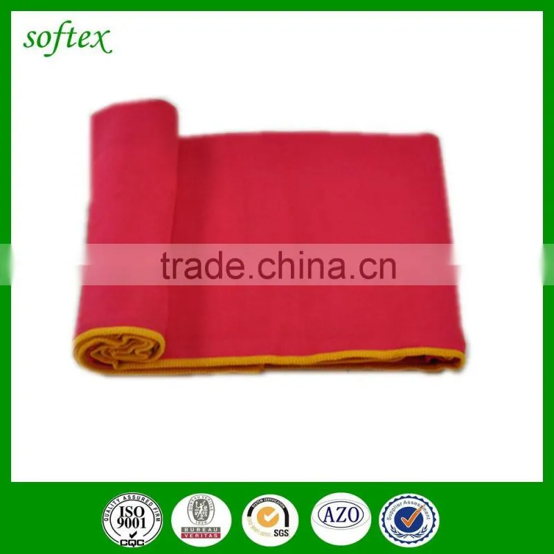 Microfiber suede absorbent yoga towel mat suede fitness towel