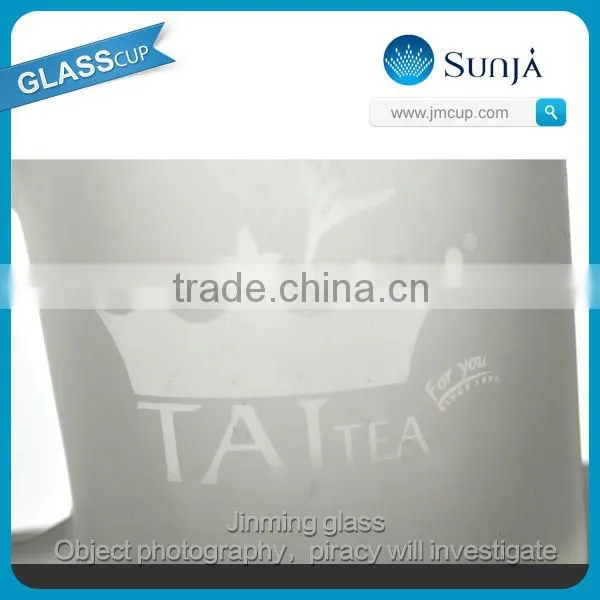 SH170 promotional frosty coffee glass mug iced coffe cup glass