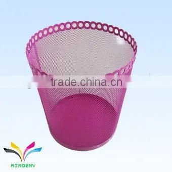 Low MOQ metal frog pop up bamboo trash can for garden supply