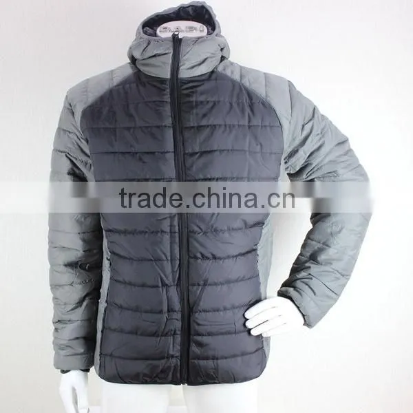 Fashion design waterproof ultra light foldable men down jacket for winter