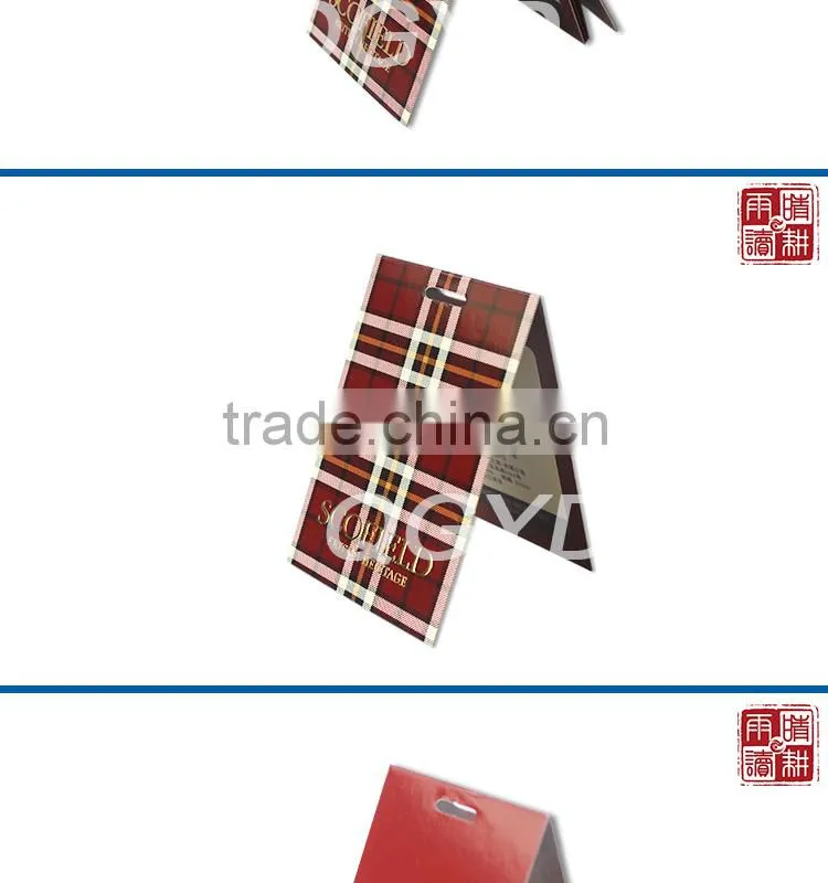 2014 China Newest Paper Hang Tag/garment hang tags for garment