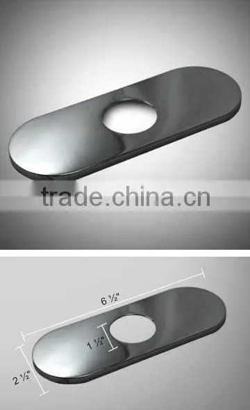 CHROME FAUCET HOLE COVER DECK PLATE BATHROOM SINK BATH