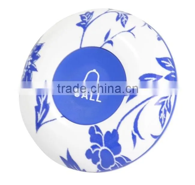 Blue button Fast food calling system