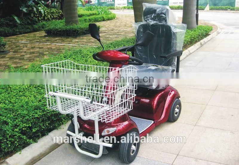 Newest electric mobility scooter with metal shopping cart with CE certificate DL24500-3S from China