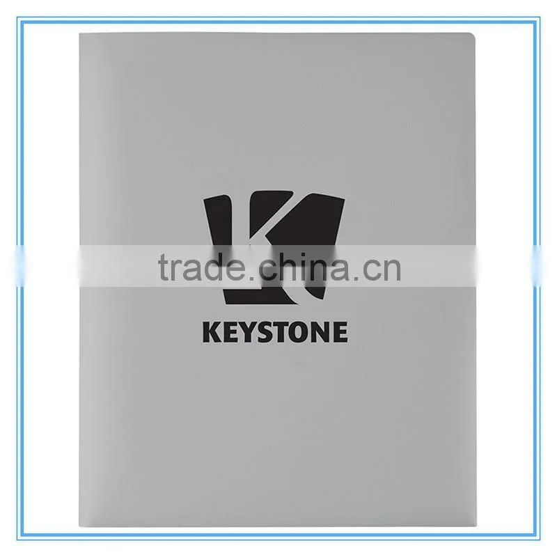 High quality customized plastic file folder with string