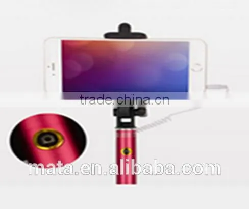 2015 New Products Foldable Wired Selfie Stick With Monopod