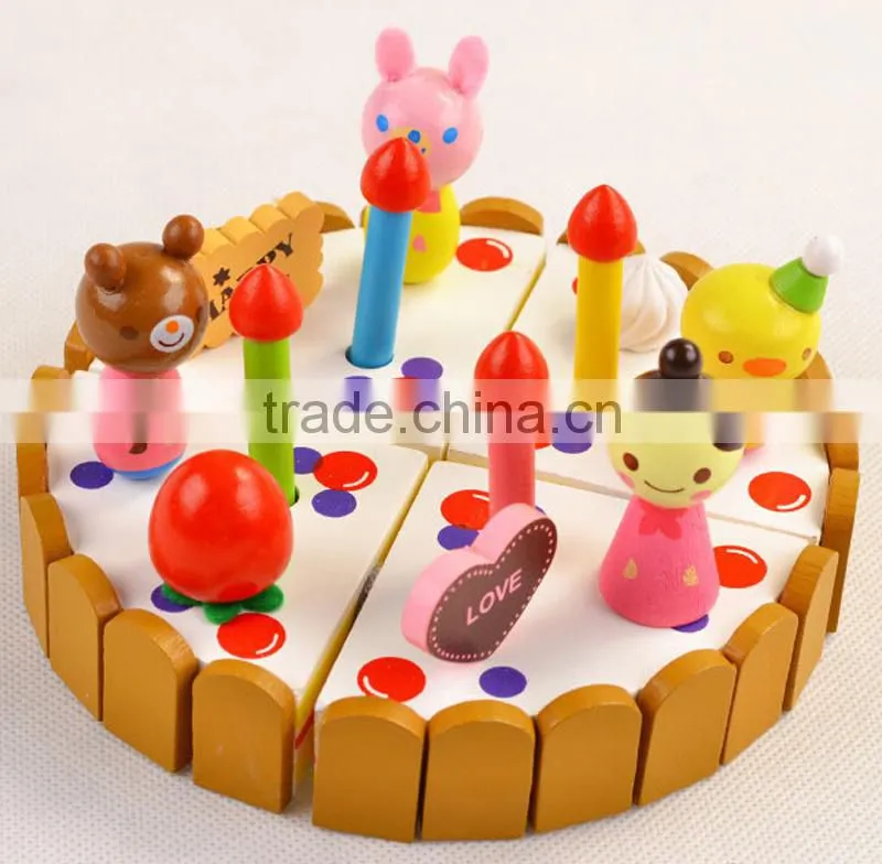 EDUCATIONAL WOODEN TOYS CUT YOUR CAKE TOYS