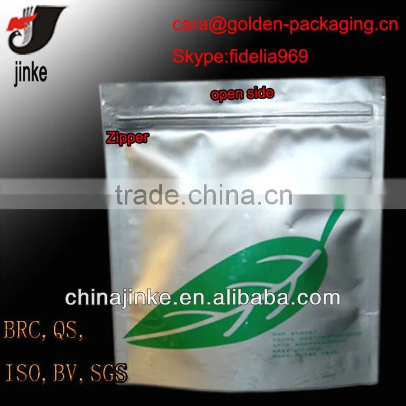 Aluminum tea packaging bag