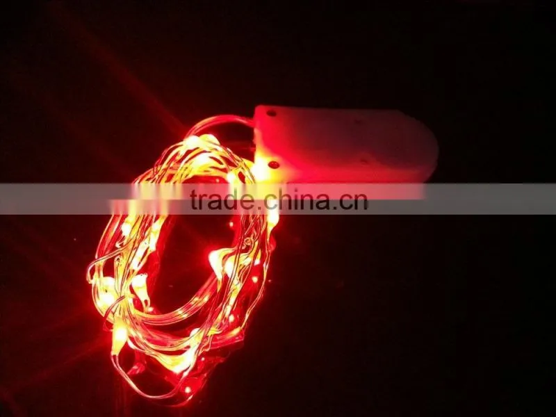 CR2032 Micro Silver LED Copper Wire 1M 20 leds string light