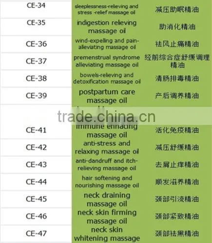 for spa salon pack body care massage oil